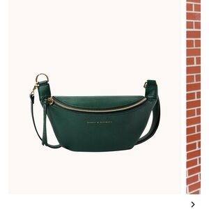 Poppy & Peonies Forest Green Crossbody Bag